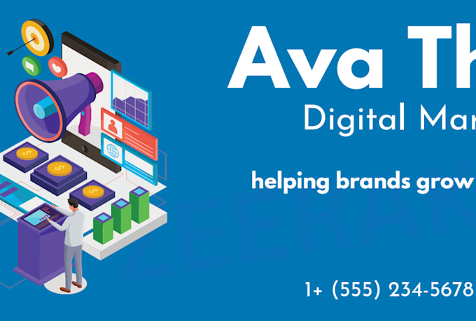 create professional linkedin banner fb youtube cover headers